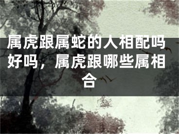 属虎跟属蛇的人相配吗好吗，属虎跟哪些属相合