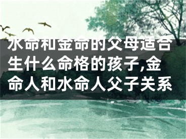水命和金命的父母适合生什么命格的孩子,金命人和水命人父子关系