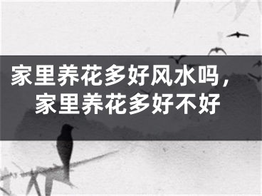 家里养花多好风水吗，家里养花多好不好
