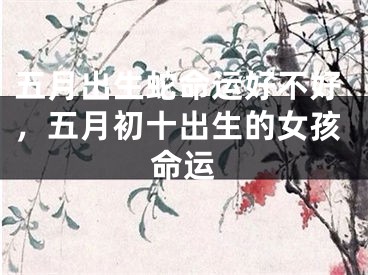 五月出生蛇命运好不好，五月初十出生的女孩命运