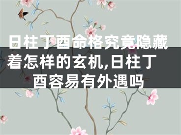 日柱丁酉命格究竟隐藏着怎样的玄机,日柱丁酉容易有外遇吗
