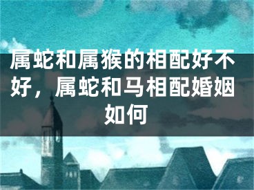 属蛇和属猴的相配好不好，属蛇和马相配婚姻如何