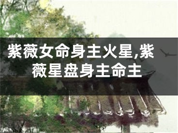 紫薇女命身主火星,紫薇星盘身主命主