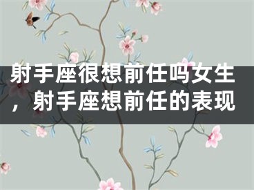 射手座很想前任吗女生，射手座想前任的表现