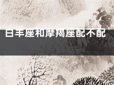 白羊座和摩羯座配不配
