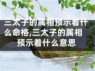三太子的属相预示着什么命格,三太子的属相预示着什么意思