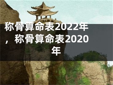 称骨算命表2022年，称骨算命表2020年