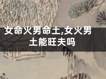 女命火男命土,女火男土能旺夫吗