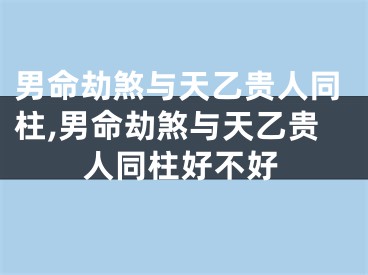 男命劫煞与天乙贵人同柱,男命劫煞与天乙贵人同柱好不好