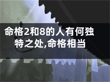 命格2和8的人有何独特之处,命格相当