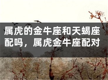 属虎的金牛座和天蝎座配吗，属虎金牛座配对
