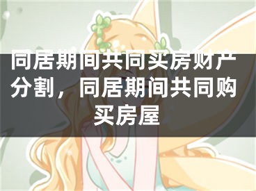 同居期间共同买房财产分割，同居期间共同购买房屋