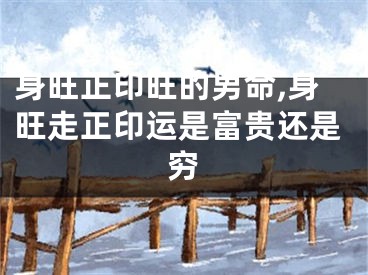 身旺正印旺的男命,身旺走正印运是富贵还是穷