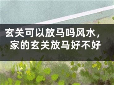 玄关可以放马吗风水，家的玄关放马好不好