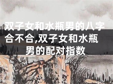 双子女和水瓶男的八字合不合,双子女和水瓶男的配对指数