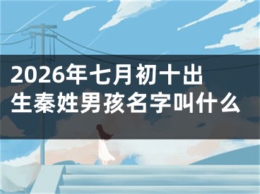 2026年七月初十出生秦姓男孩名字叫什么