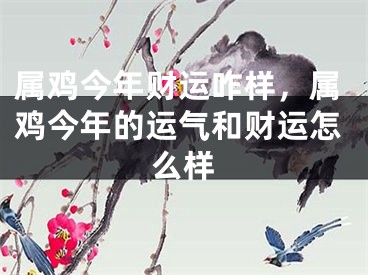 属鸡今年财运咋样,属鸡今年的运气和财运怎么样
