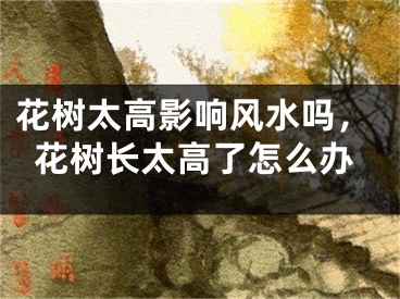 花树太高影响风水吗，花树长太高了怎么办