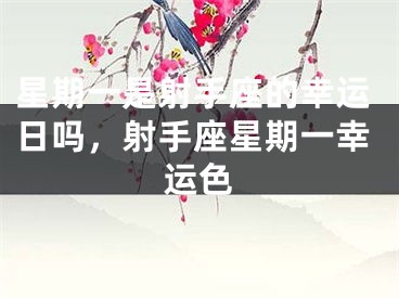 星期一是射手座的幸运日吗,射手座星期一幸运色