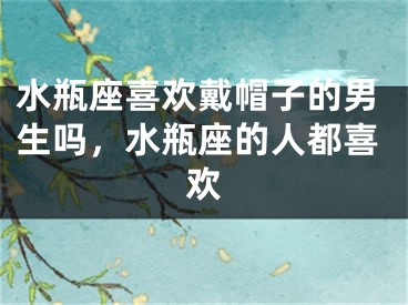 水瓶座喜欢戴帽子的男生吗，水瓶座的人都喜欢