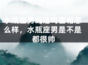 水瓶座男纯洁吗面相怎么样,水瓶座男是不是都很帅