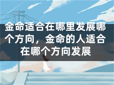金命适合在哪里发展哪个方向，金命的人适合在哪个方向发展