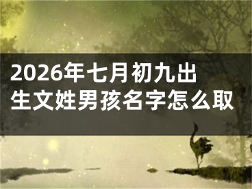2026年七月初九出生文姓男孩名字怎么取