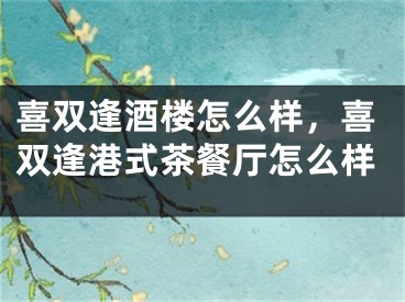 喜双逢酒楼怎么样，喜双逢港式茶餐厅怎么样