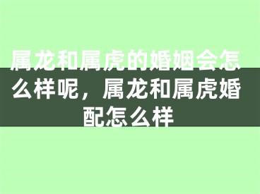 属龙和属虎的婚姻会怎么样呢，属龙和属虎婚配怎么样