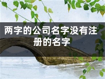 两字的公司名字没有注册的名字